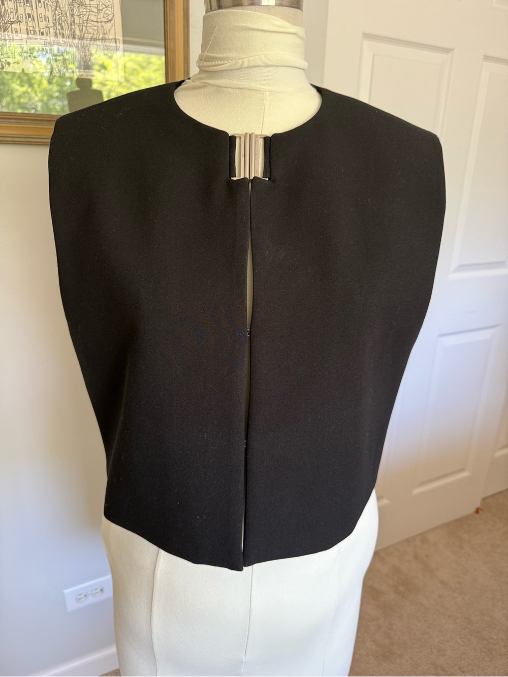 ZARA Black Cropped Vest